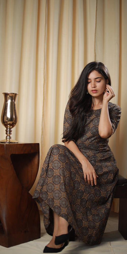 Ajrakh Frock