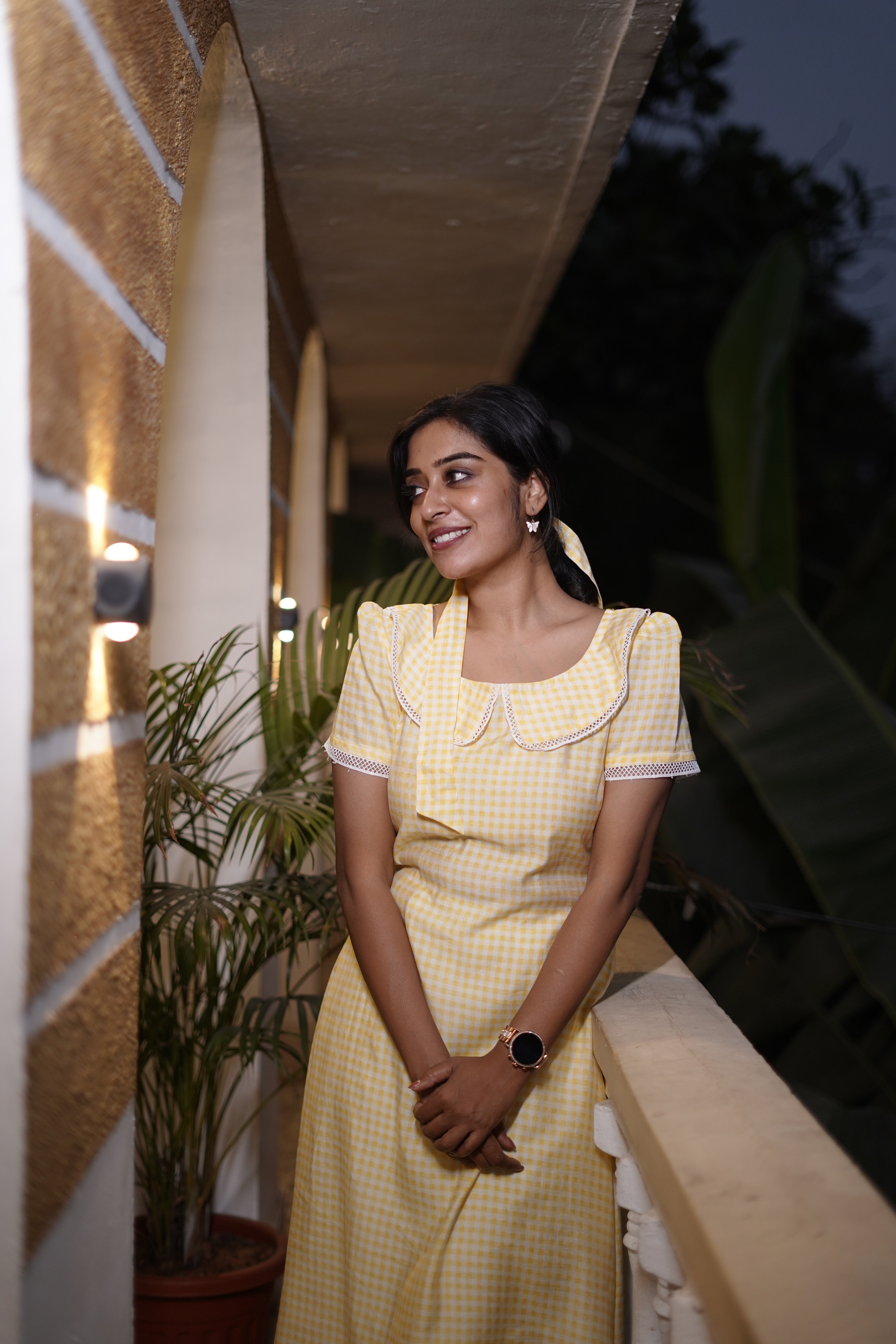 Sunny bloom Frock - Yellow