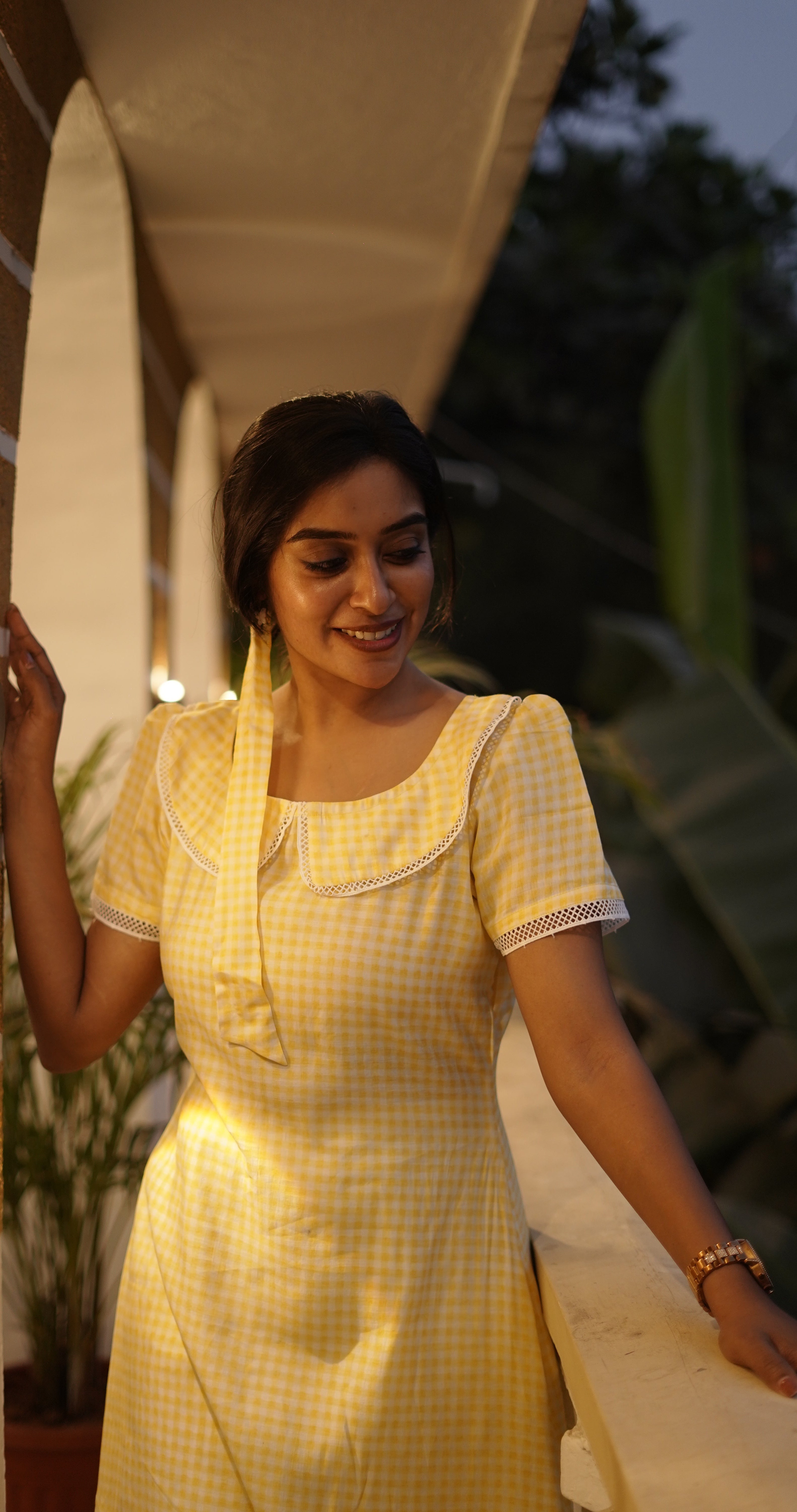 Sunny bloom Frock - Yellow
