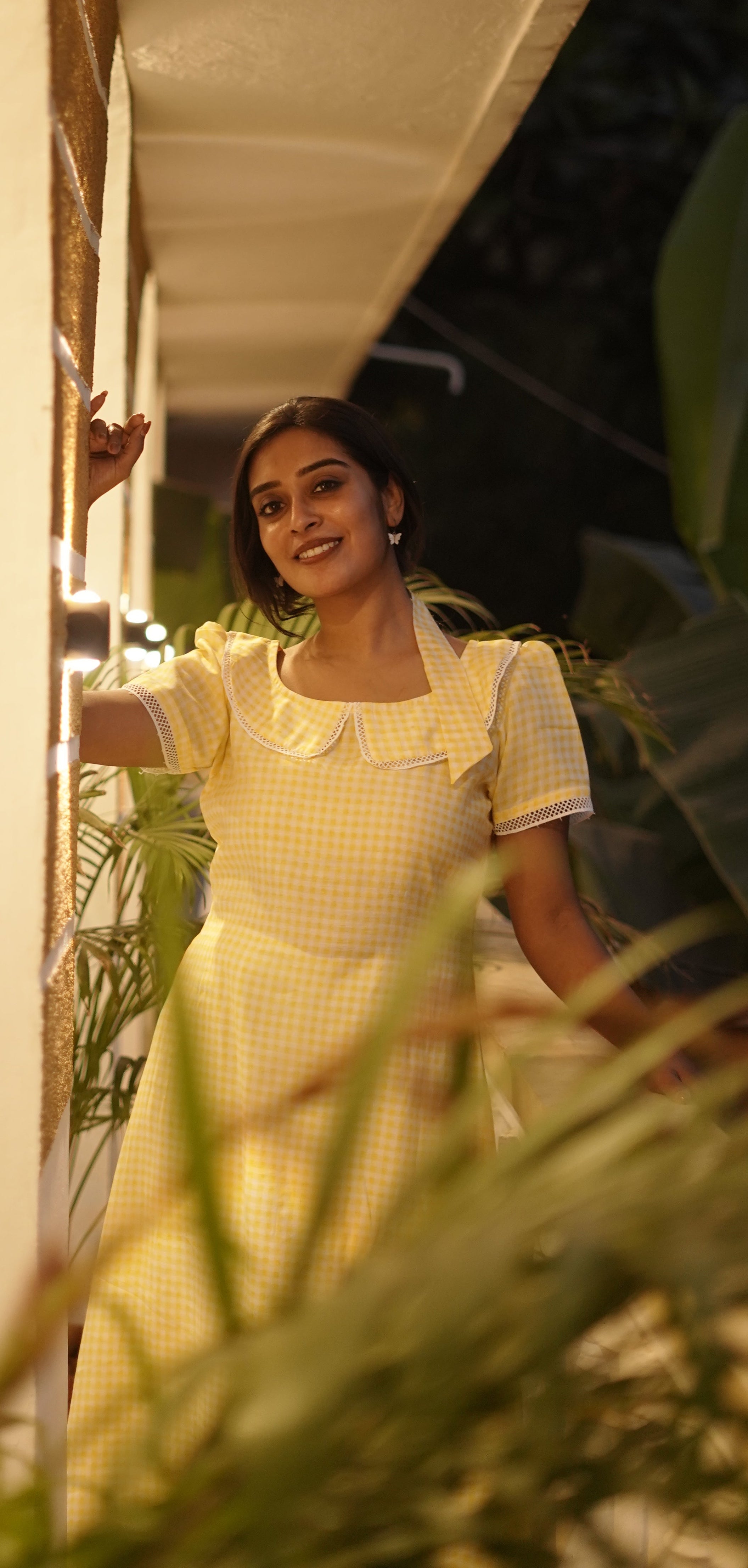 Sunny bloom Frock - Yellow