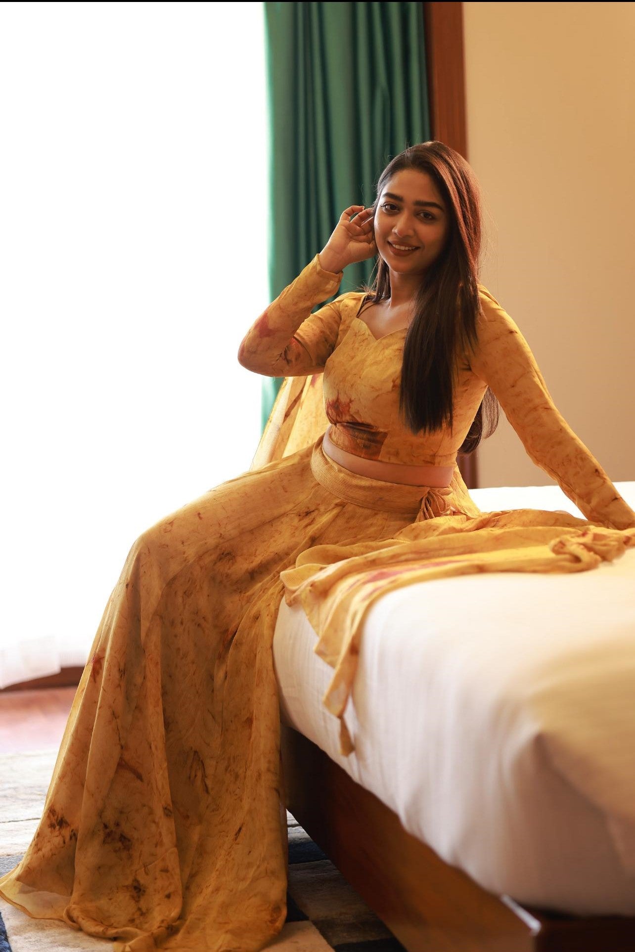 Lehenga Chiffon Yellow