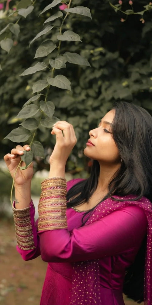 Purple Bangle Anarkali