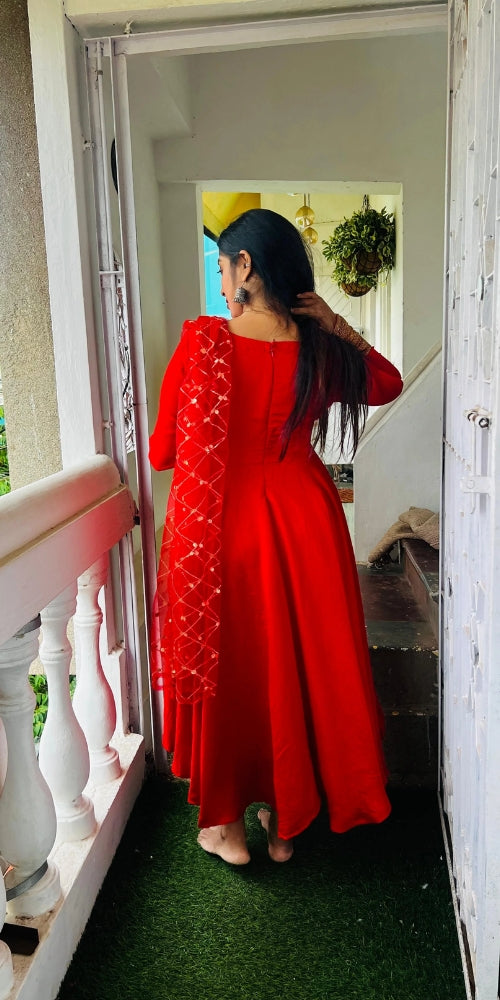 Red Bangle Anarkali