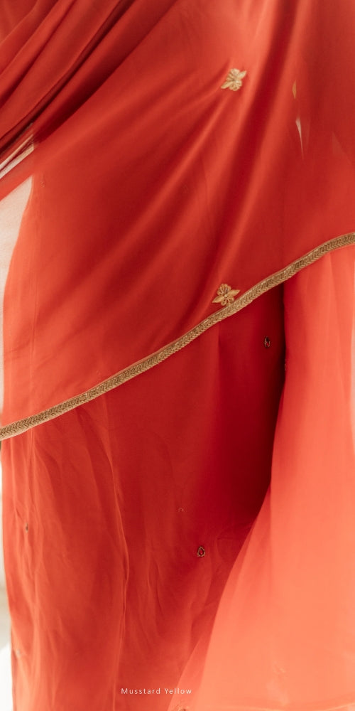 Rustic Orange kurti Set