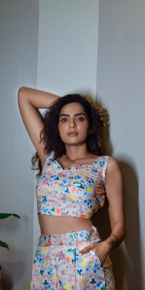 Satin Blazer Co-ord Set