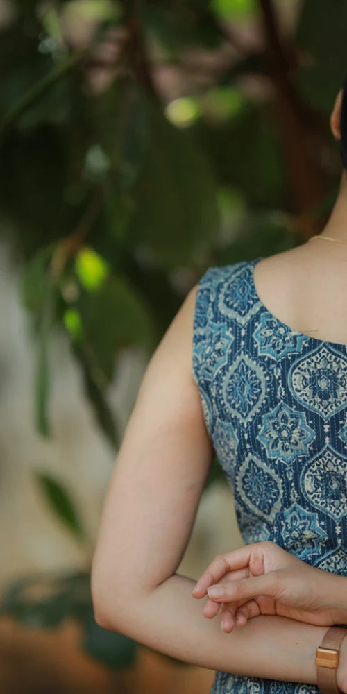 Summer Tartine Dress Blue